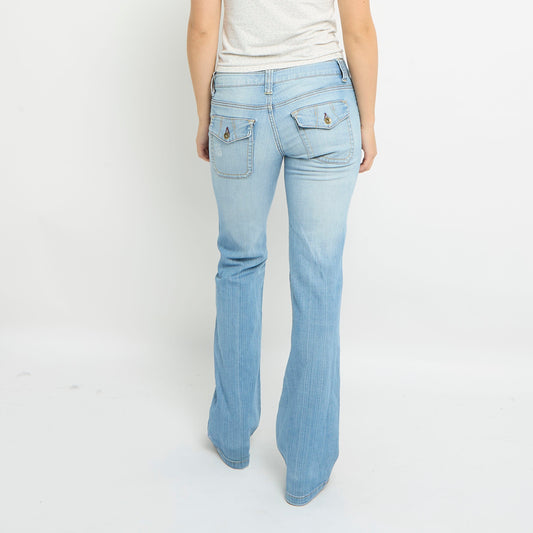 Light Wash Straight Leg-Jeans -UK 10