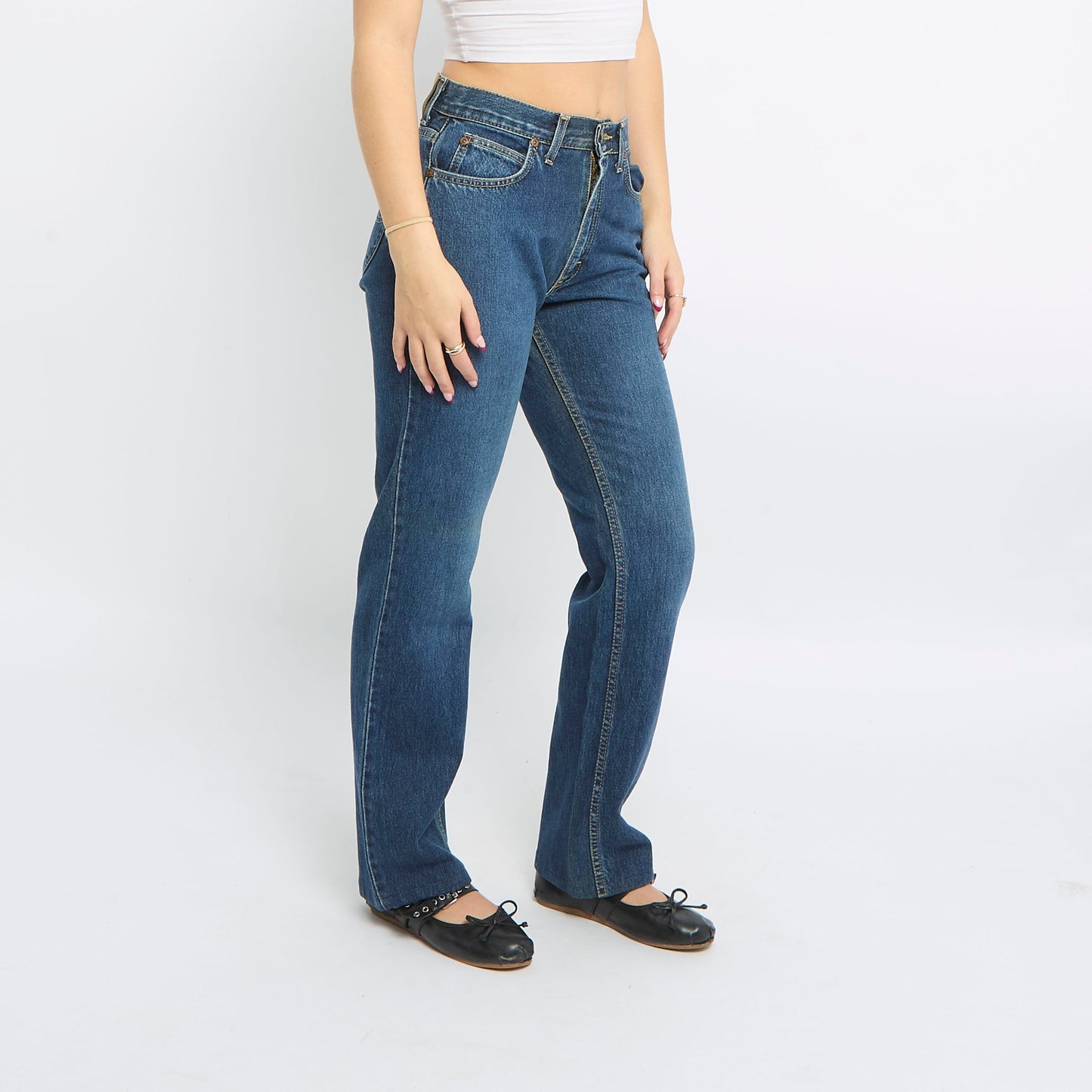 Lee Straight Leg Baggy Jeans - UK 10