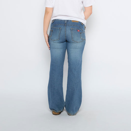 Zip Pocket  Bootcut Jeans - UK 12