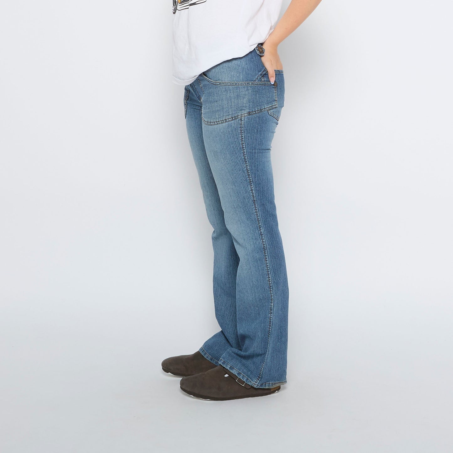 Zip Pocket  Bootcut Jeans - UK 12