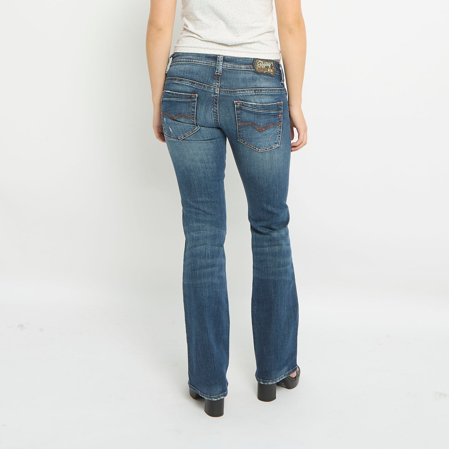 Replay Low Waist Flared Jeans -UK 12