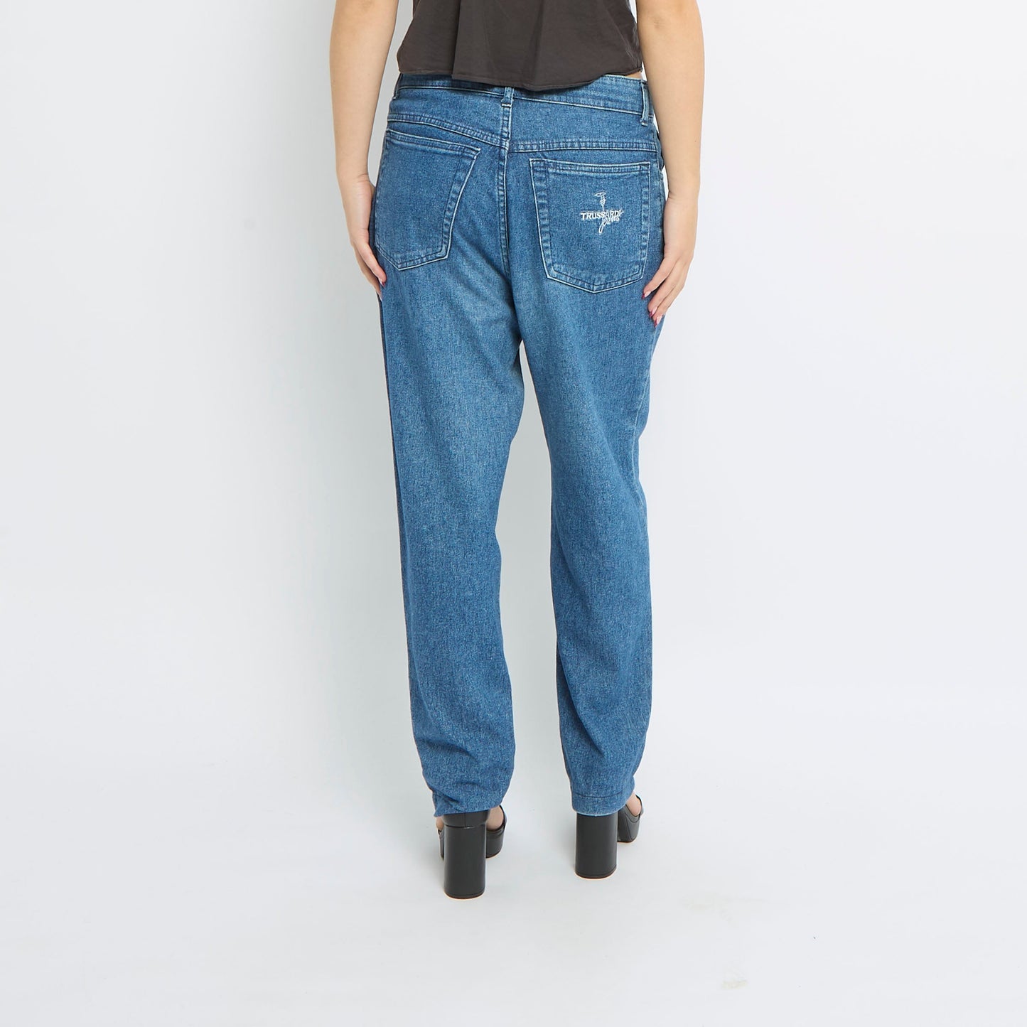 Trussardi Embroidery Thin Material Jeans - UK 12