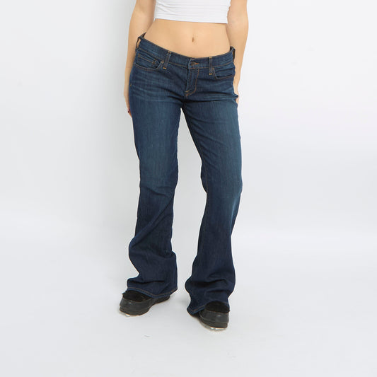 Dark Wash Wide Leg Jeans - UK 12