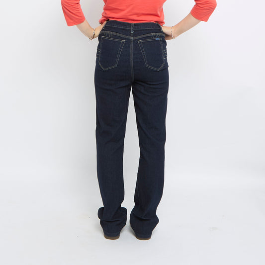 High Waisted Straight Leg Jeans - UK 12