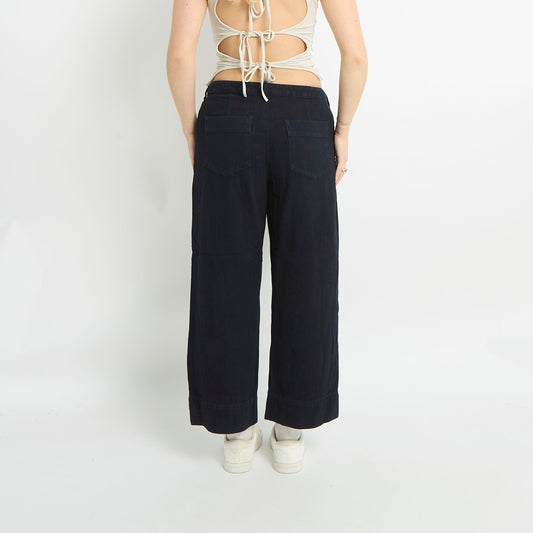 High Waist-Wide Leg Jeans - UK 12