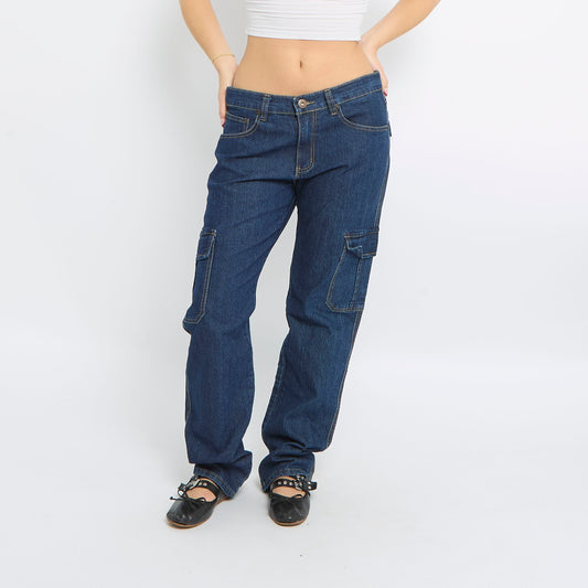 Straight Leg Cargo Jeans - UK 14