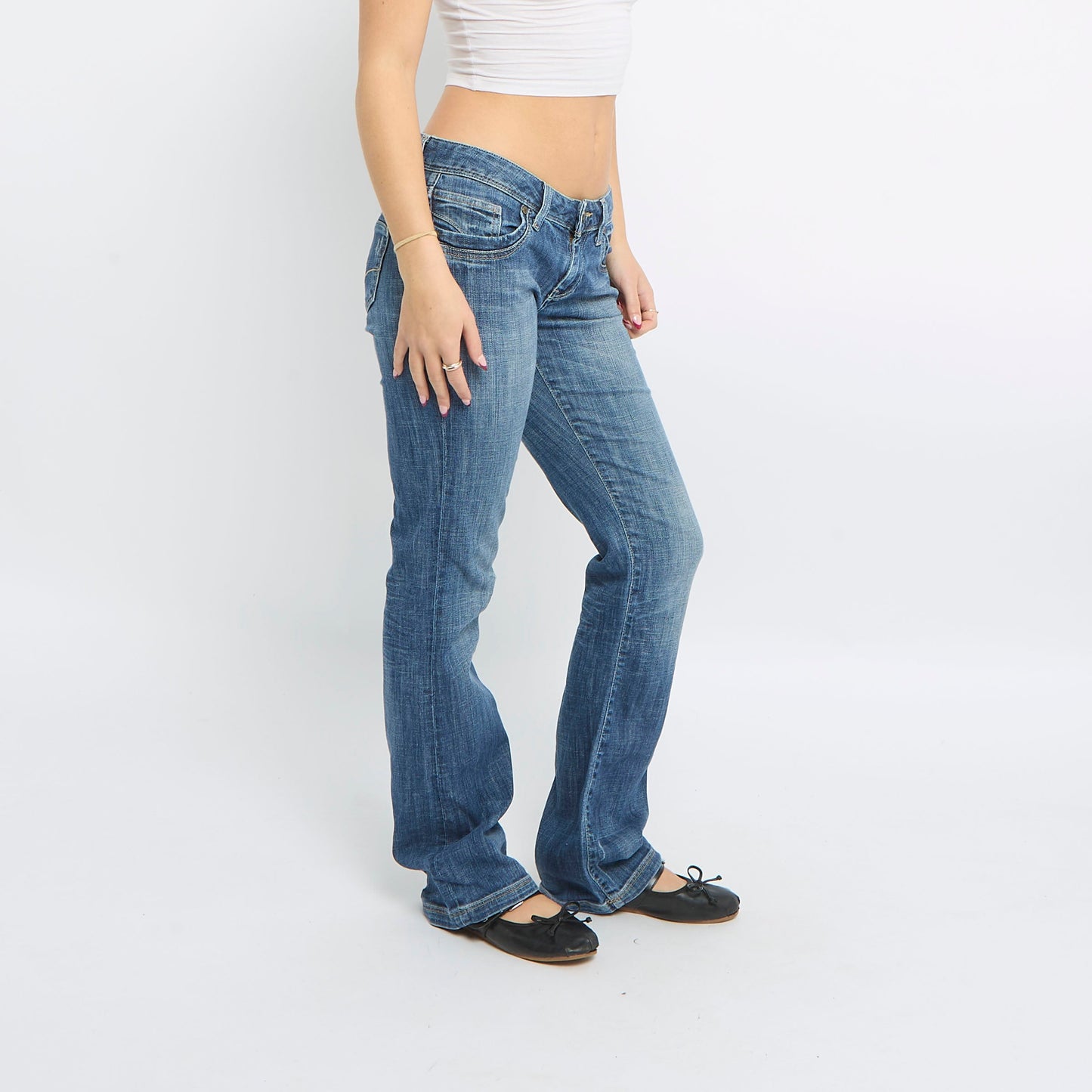 Bootcut Low Waist Jeans - UK 14