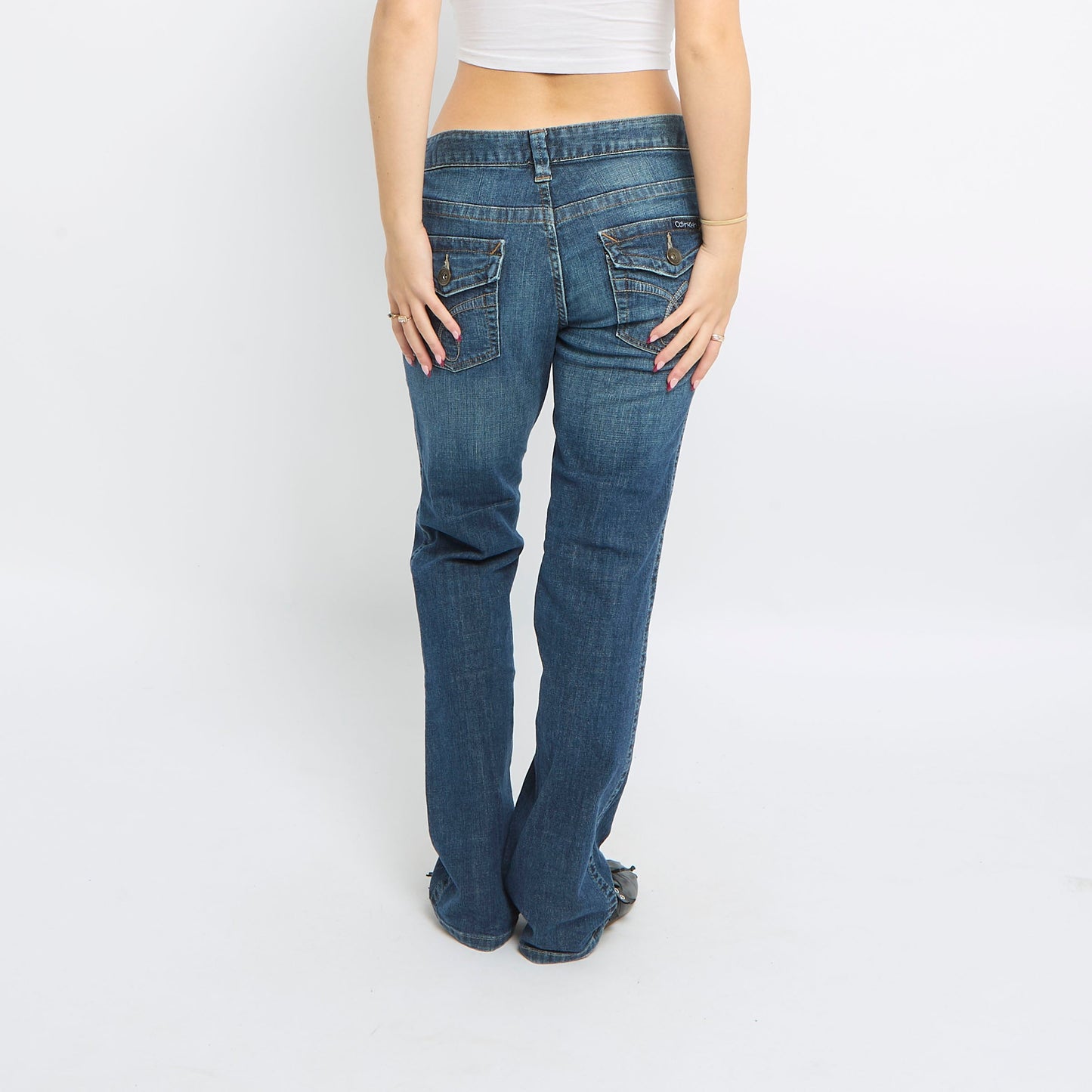 Calvin Klein Straight Leg Jeans - UK 14