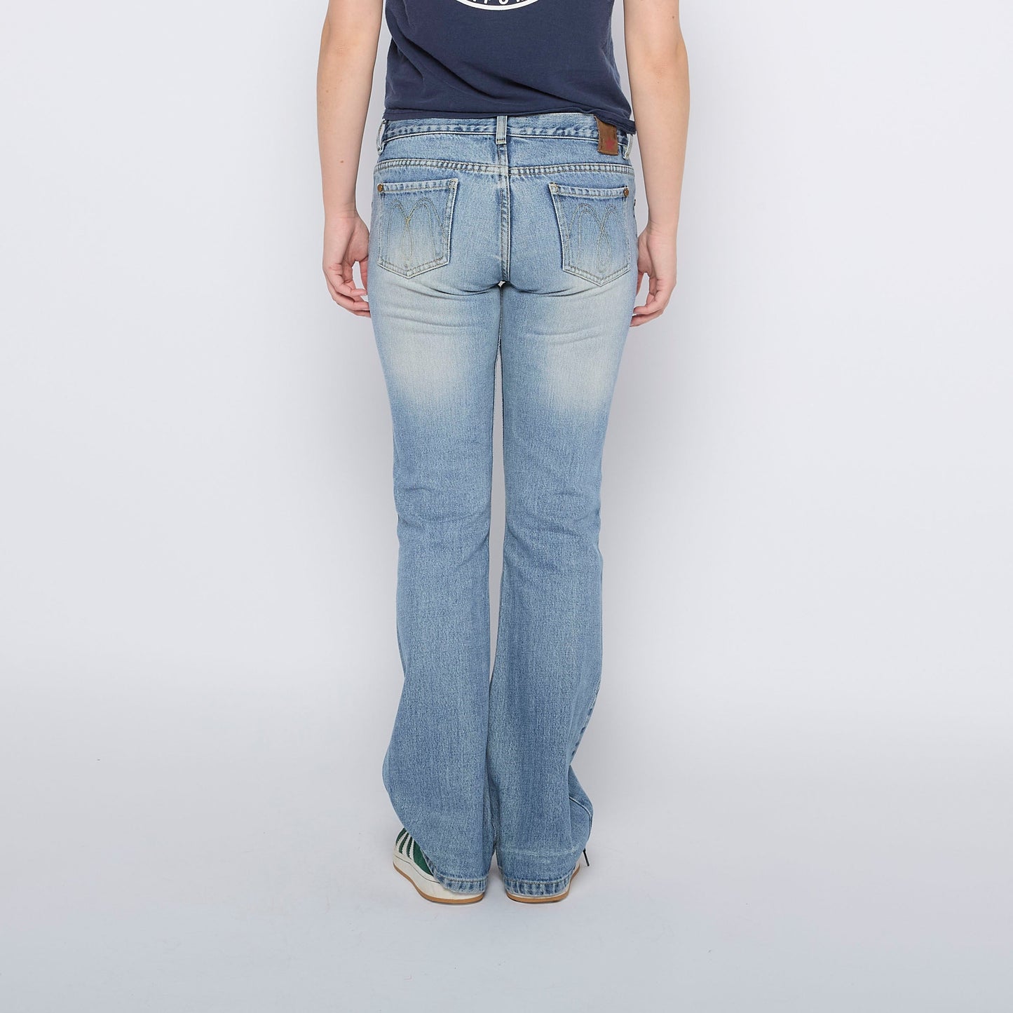 McLem Low Waisted Flared Denim Jeans - W30" L31"