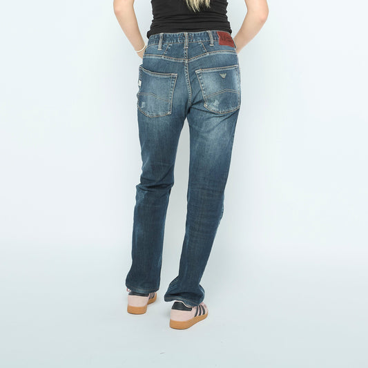 Armani Washed Straight Leg Jeans - W30" L28"