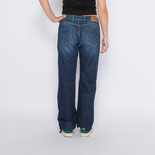 Hustle Wide Leg Denim Jeans - W32" L33"