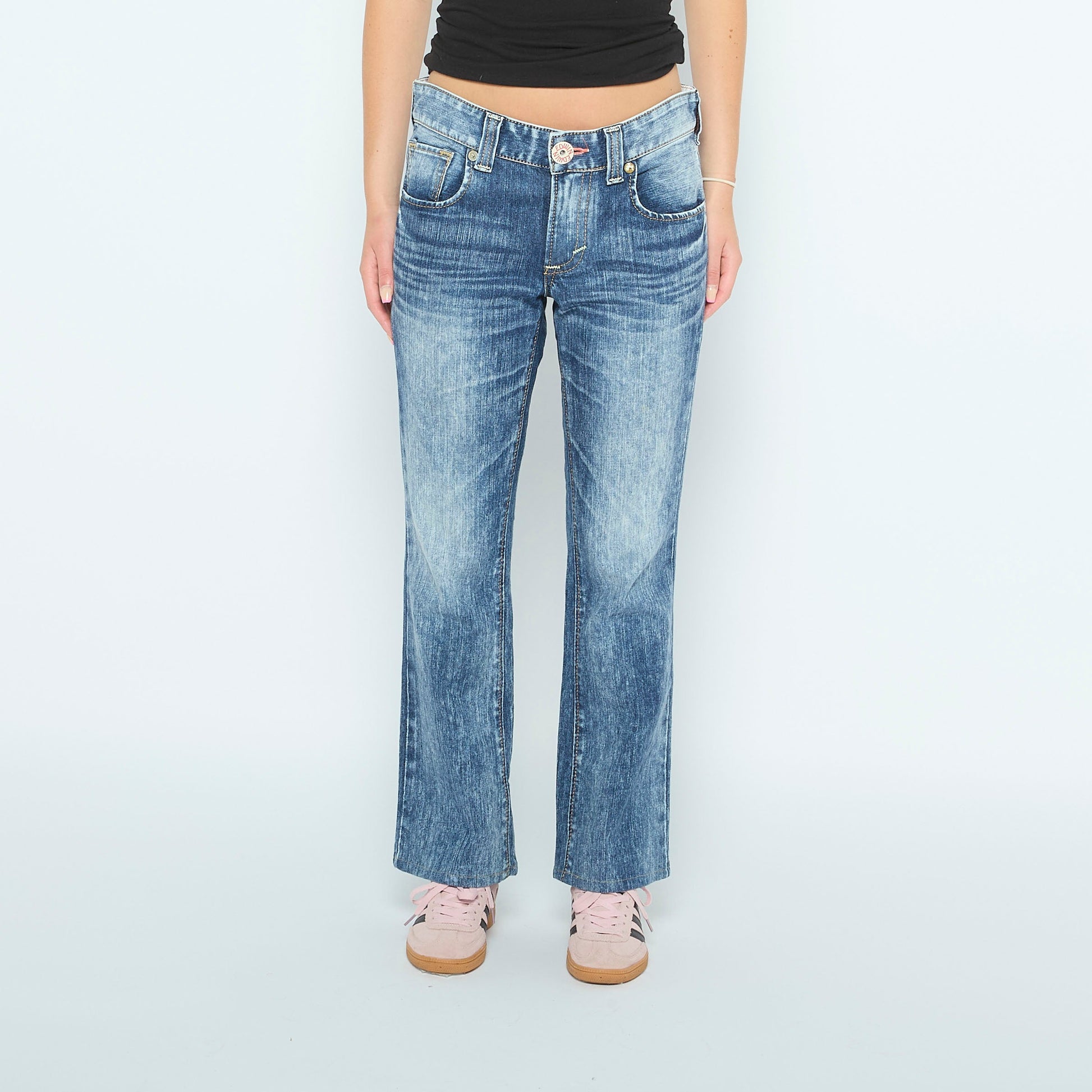 Edwin Washed Straight Leg Jeans - W32" L27"