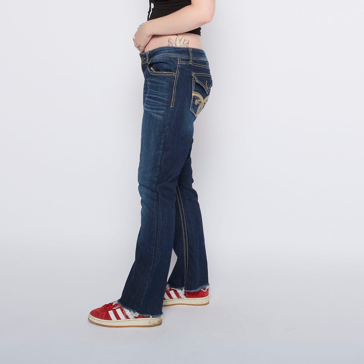 Seven  Straight Leg Frayed Jeans - W32" L28"