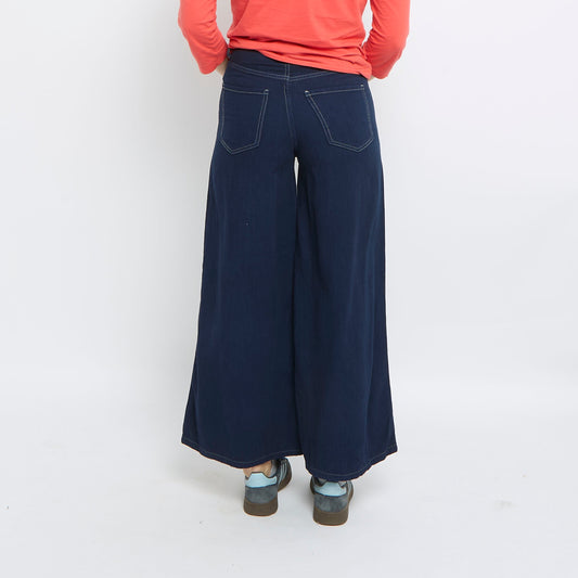 High Waisted Wide Leg Jeans - UK 6