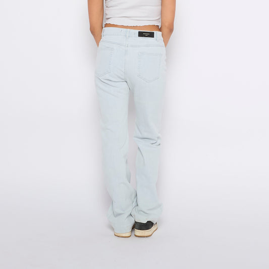 Stone Washed Bootleg Jeans - UK 8