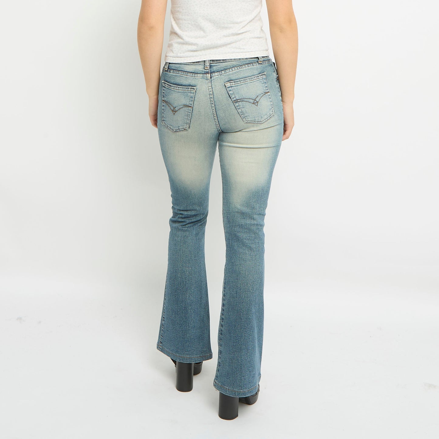 High Waist Flared Leg Jeans- UK 8