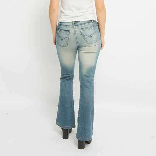 High Waist Flared Leg Jeans- UK 8