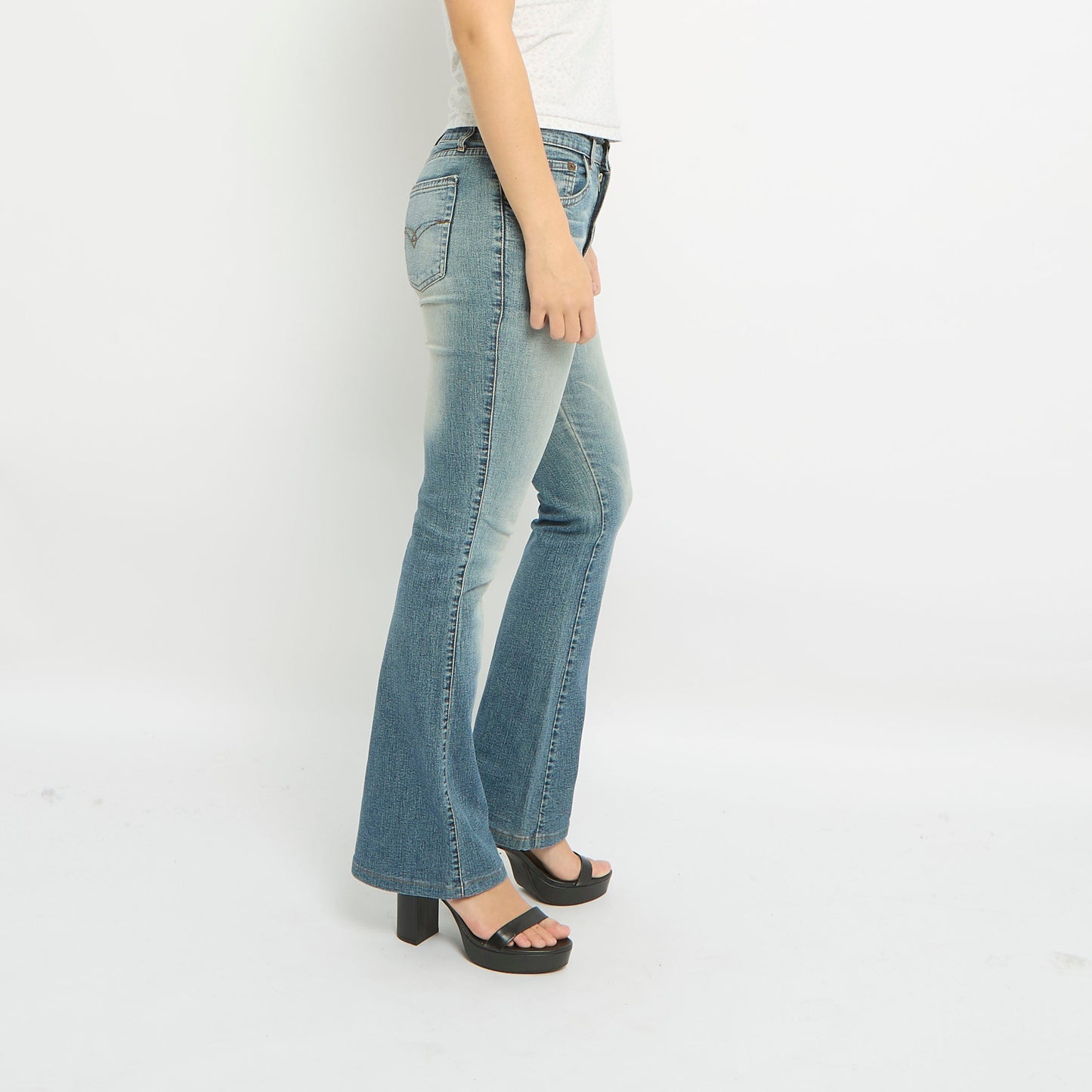 High Waist Flared Leg Jeans- UK 8