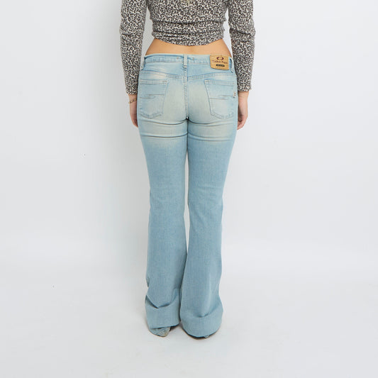 Low Waist Acid Wash Jeans -UK 8