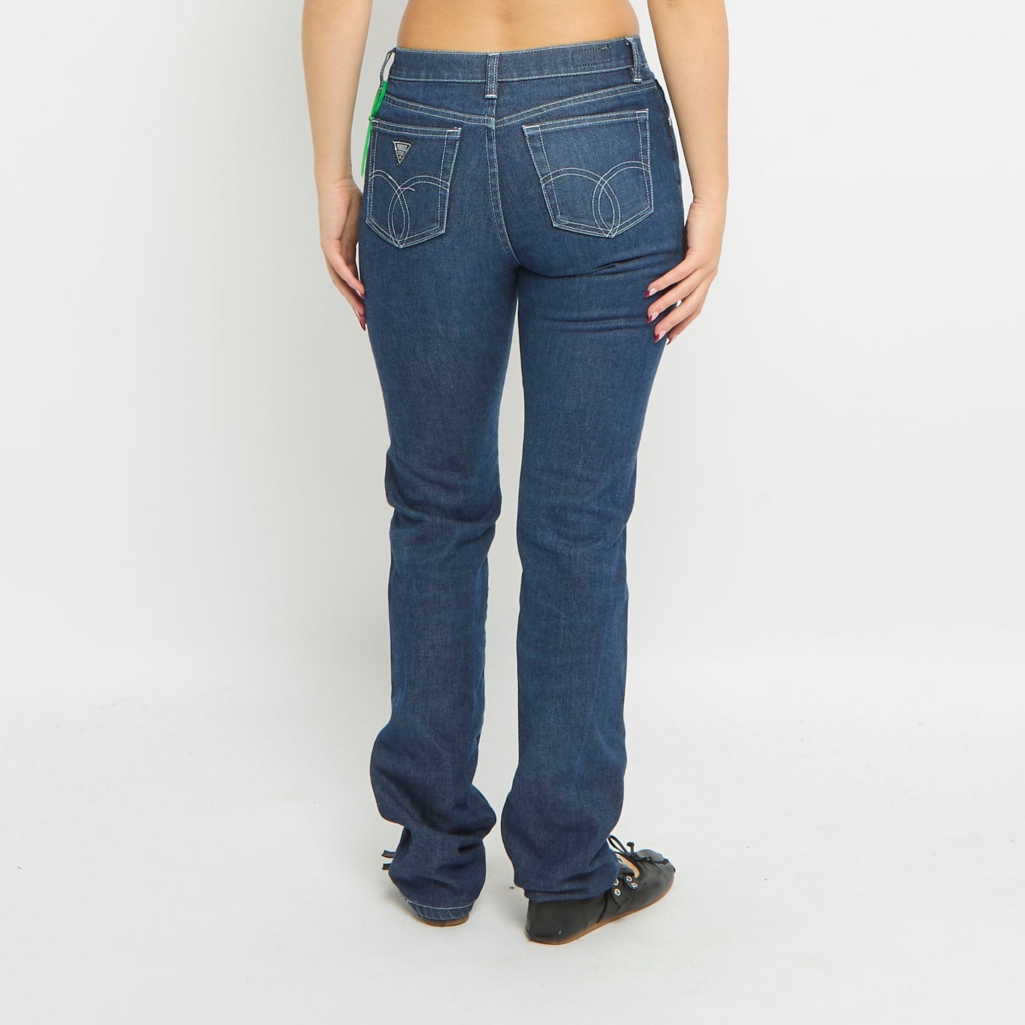 Fiorucci Contrast Stitch Tapered Jeans - UK 8