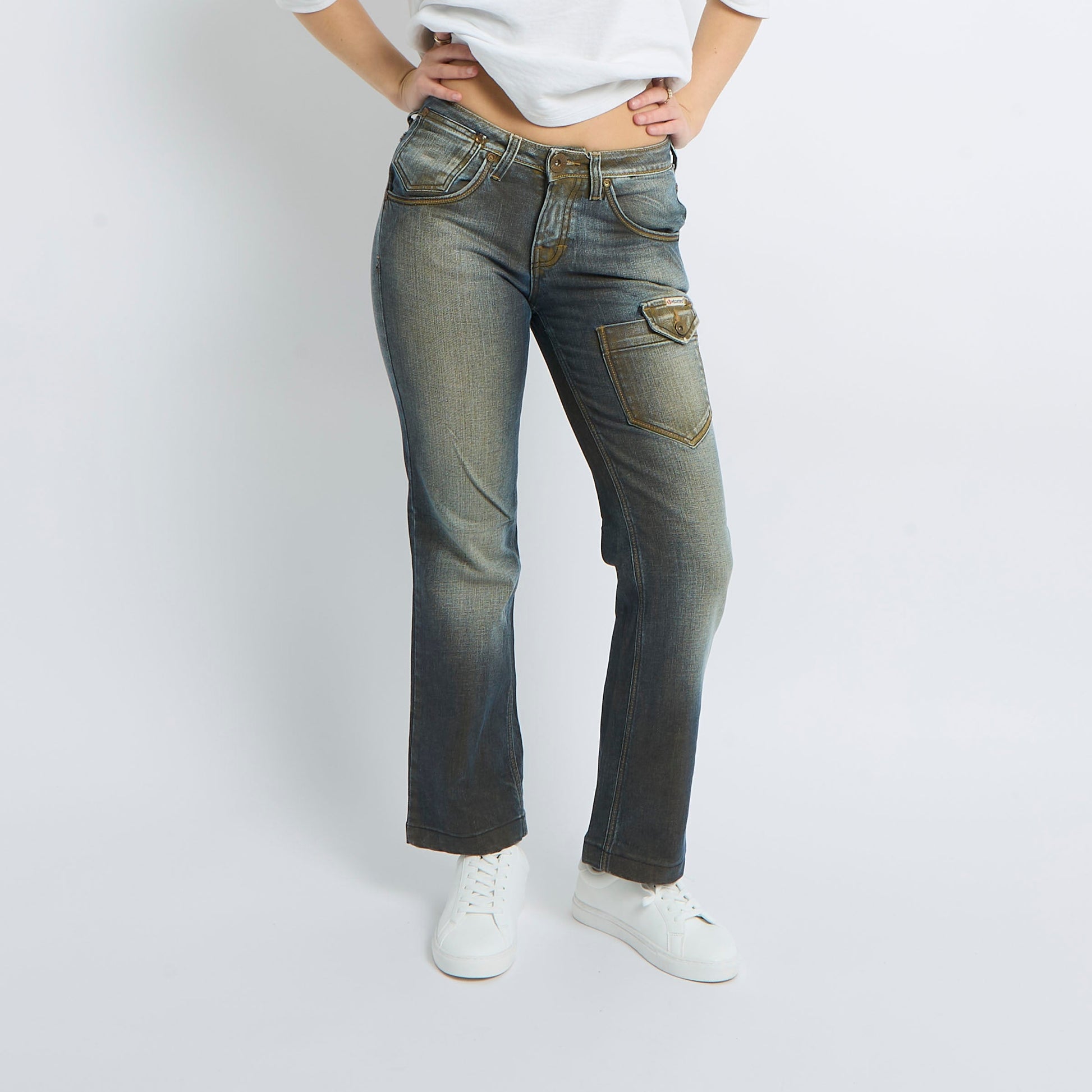 Straight Leg Cargo Jeans - UK 8