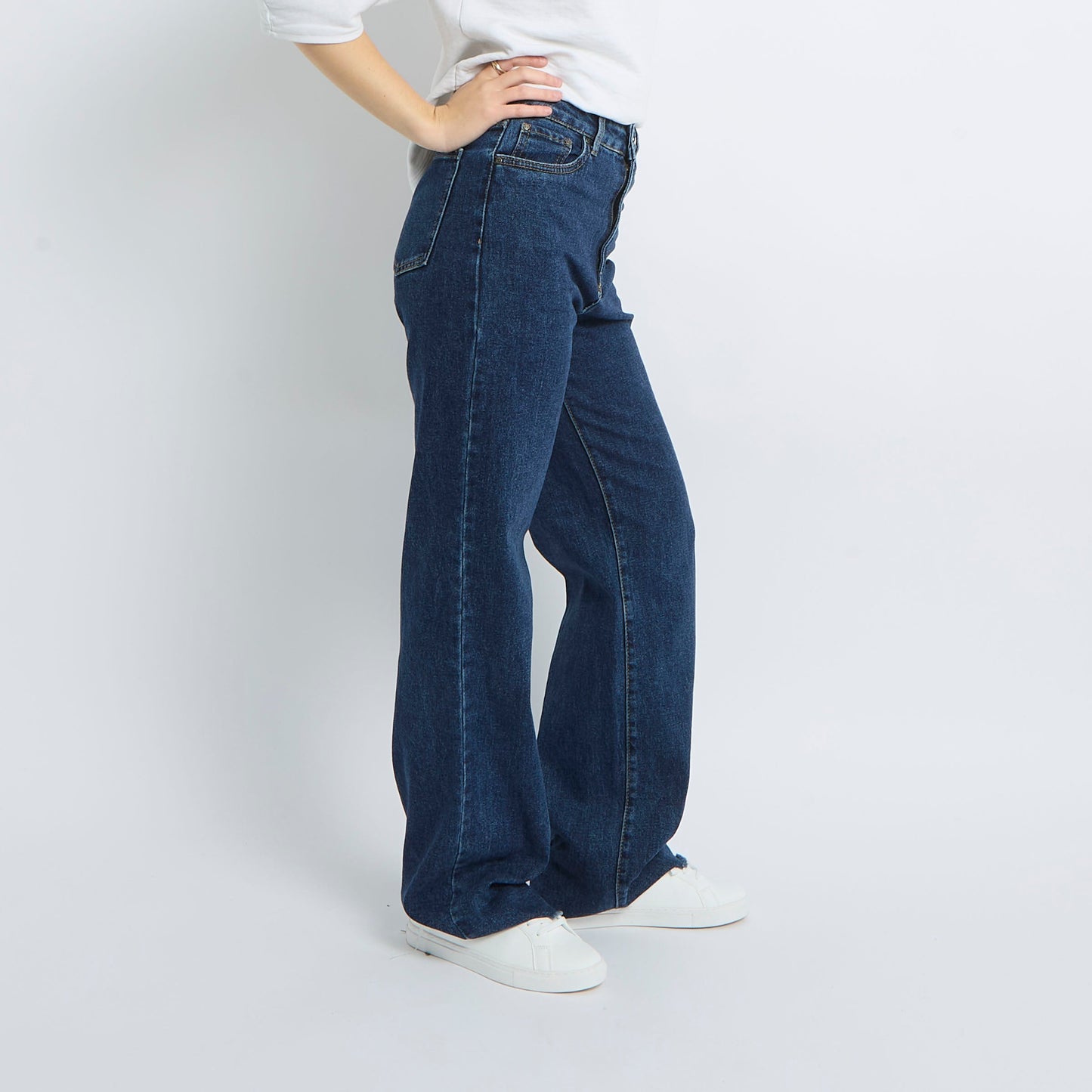 High Waist Wide Leg Jeans - UK 8