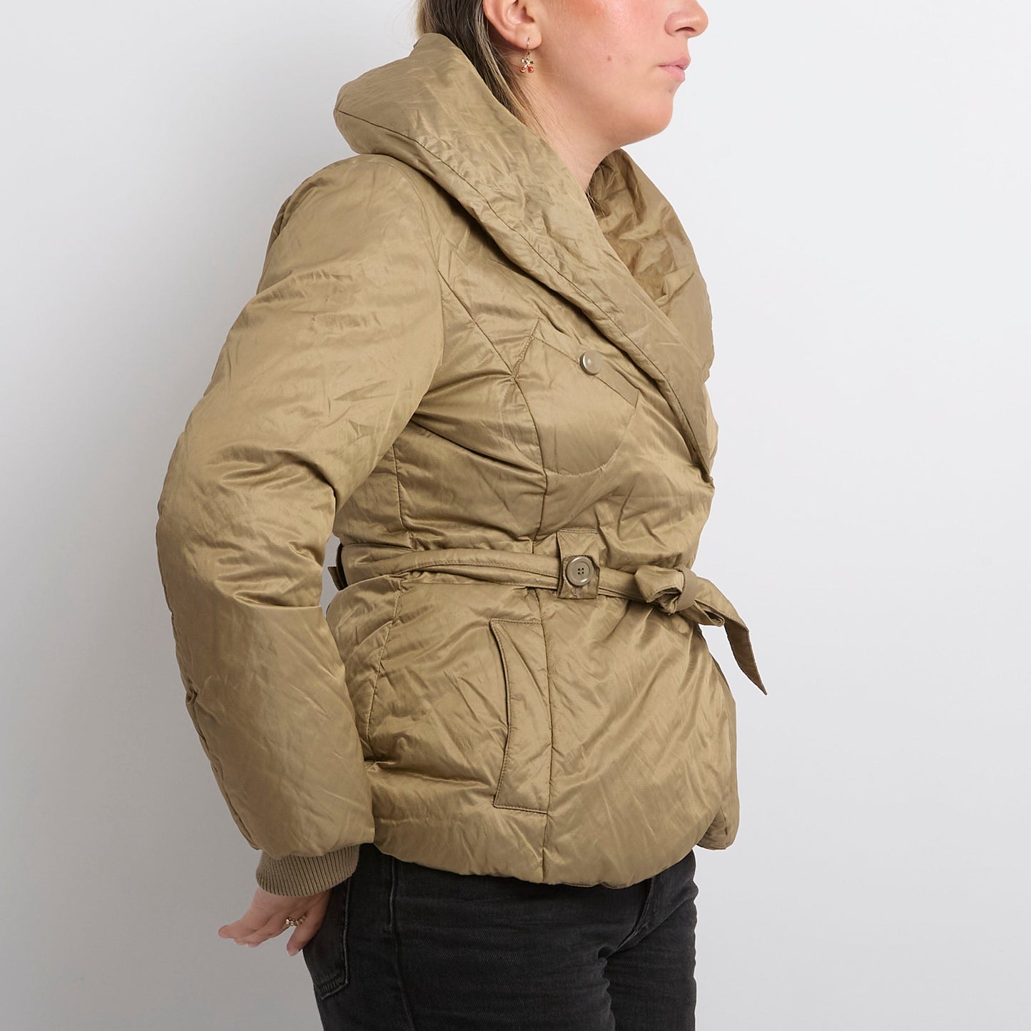 Max & Co Belted Light Padded Jacket - UK 6