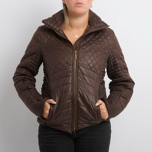 Gas Light Padded Diamond Stitched Jacket - UK 8