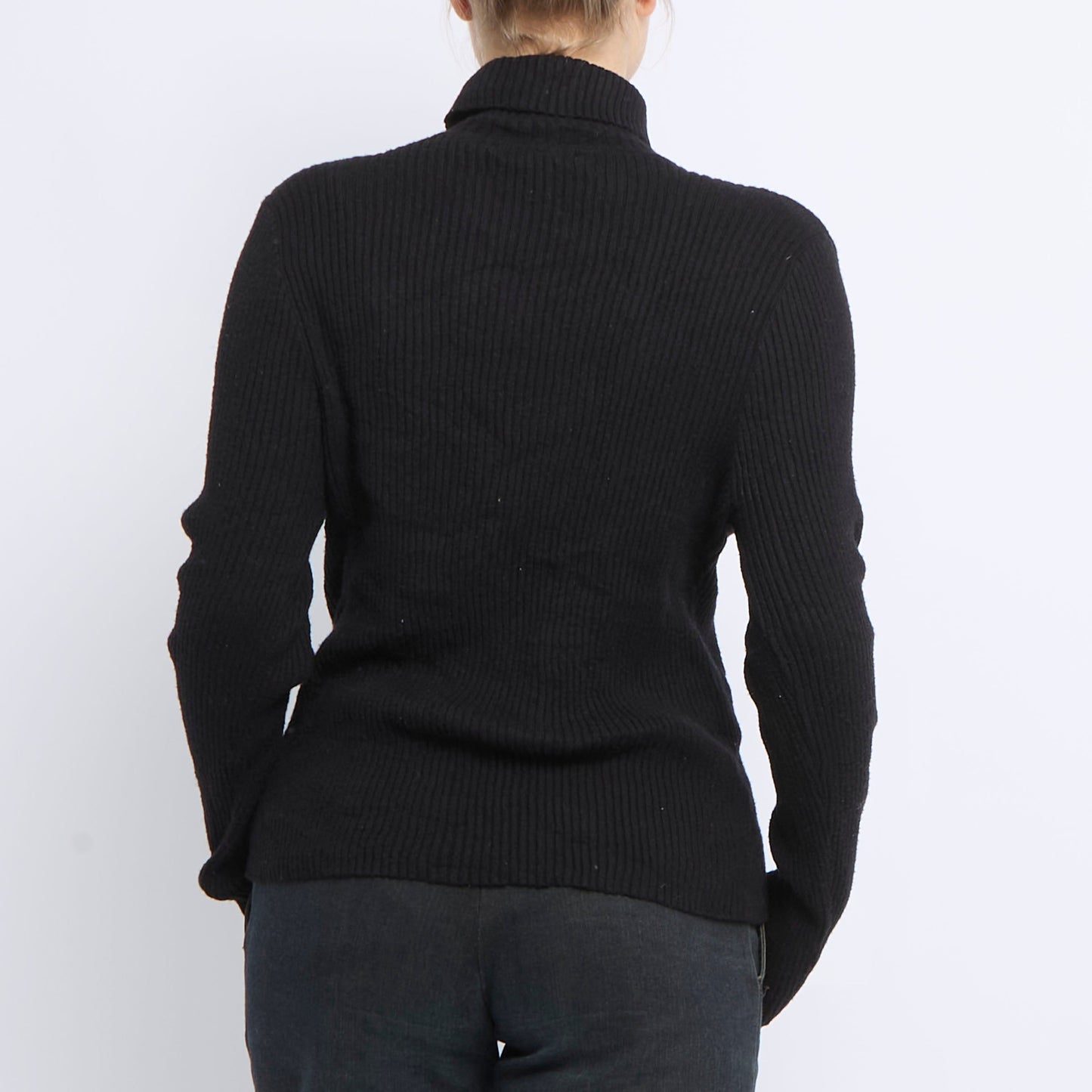 Ribbed Turtleneck Sweater - UK 10