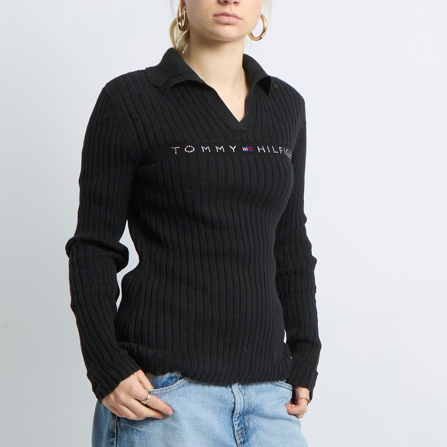 Gem Logo Ribbed Sweater - UK 10