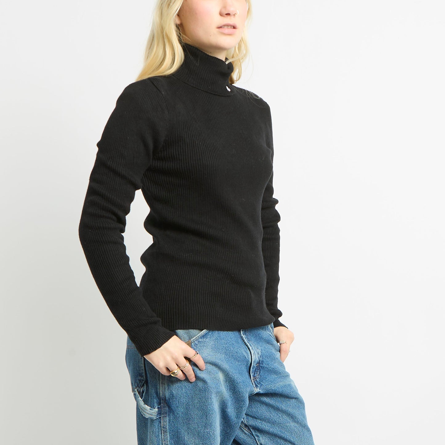 Ralph Lauren Ribbed Long Sleeve Roll Neck - UK 10