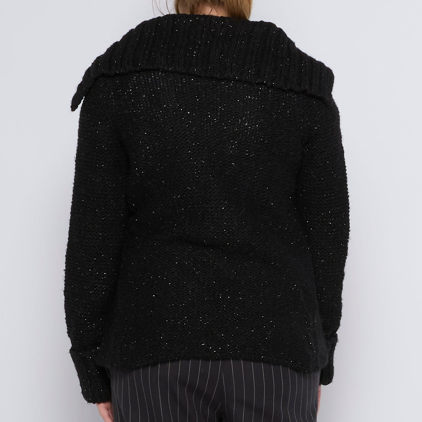 Sparkly Heavy Knit Cardigan - UK 10