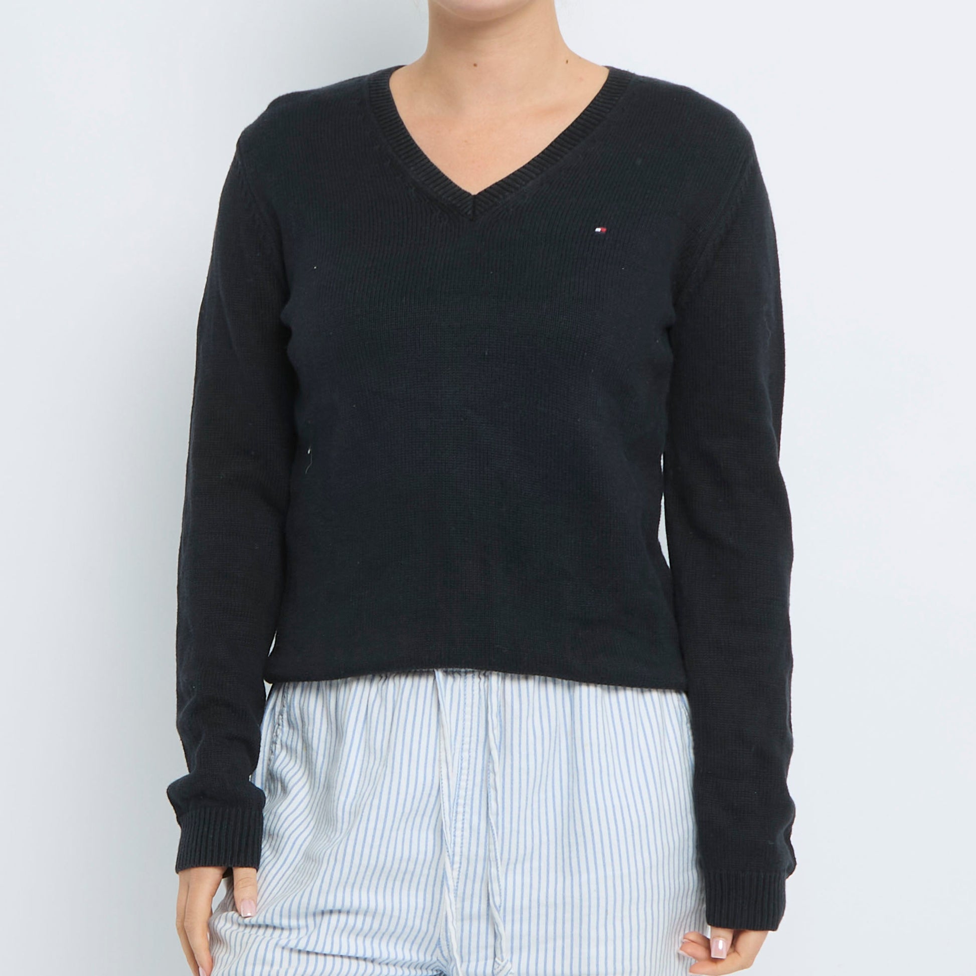 Tommy Hilfiger V-Neck Sweater - UK 10