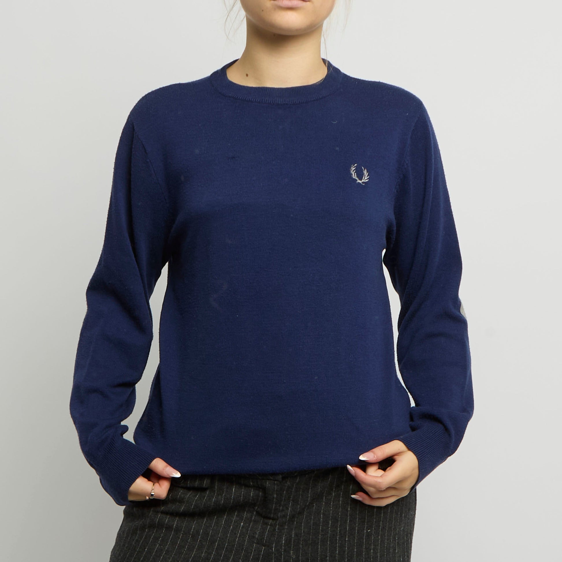 Fred Perry Round Neck Knit Jumper - UK 10