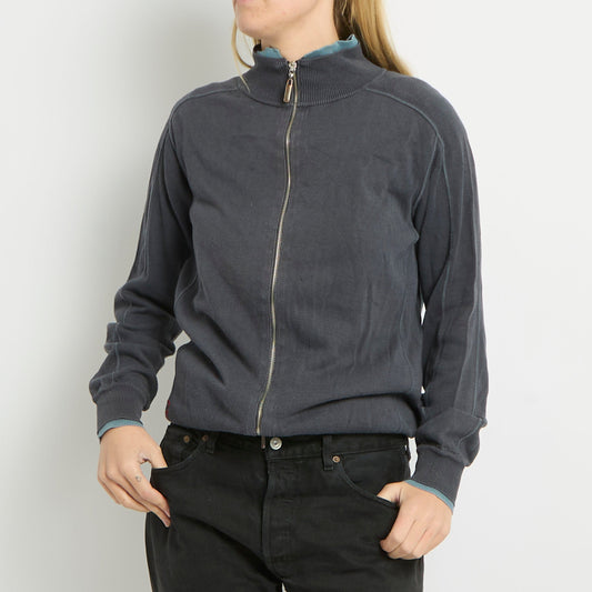 Armani Jeans Duo Zip Sweatshirt - UK 10