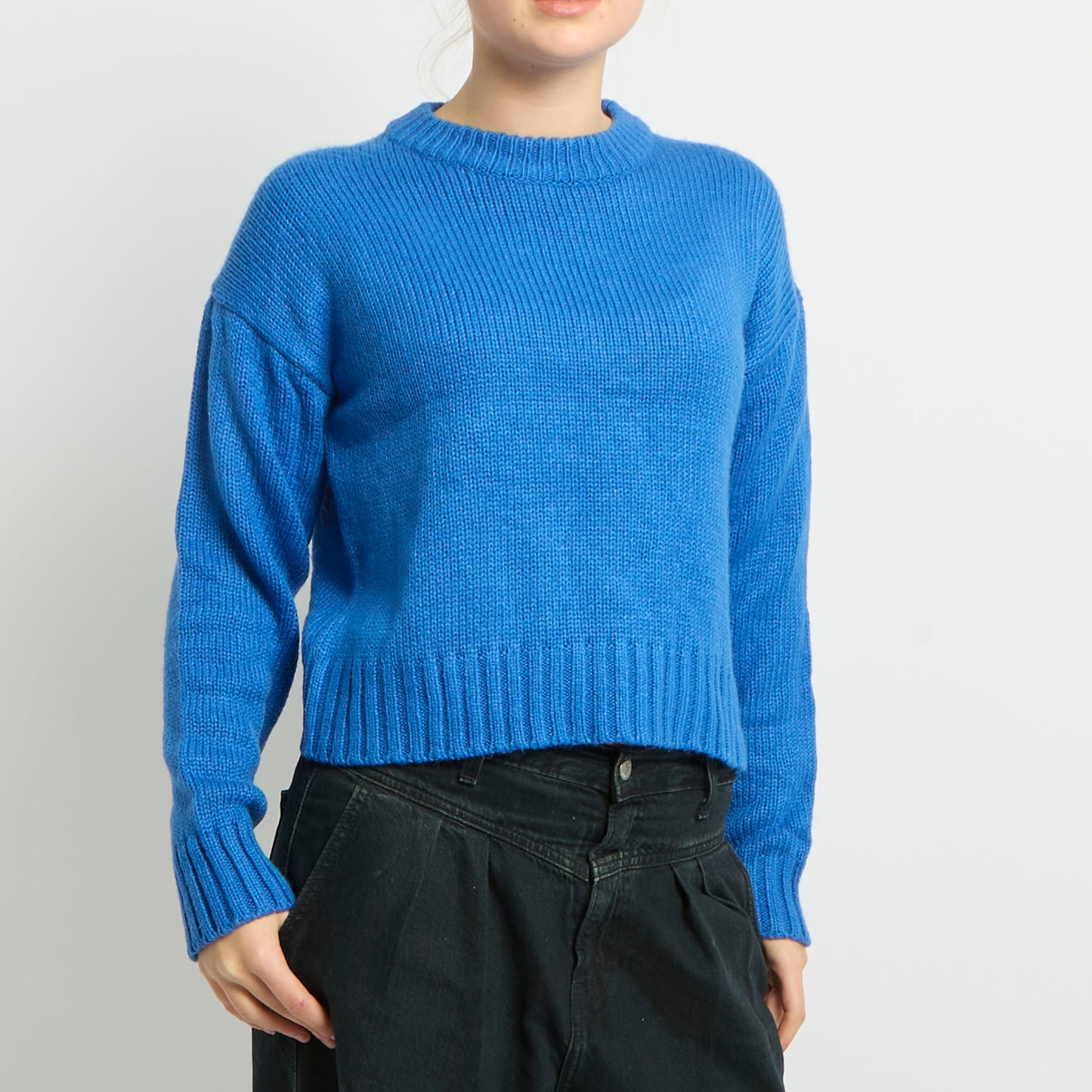 Cropped Crewneck Sweatshirt - UK 10