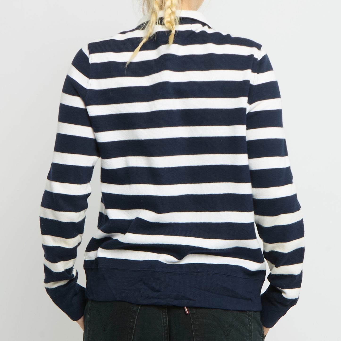 Ralph Lauren Striped Duffle Jacket Style Cardigan- UK 10