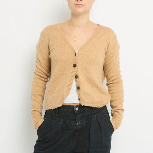 Mango V-Neck Knitted Cardigan - UK 10