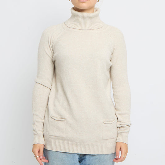 Turtleneck Fine Knit Sweater - UK 10