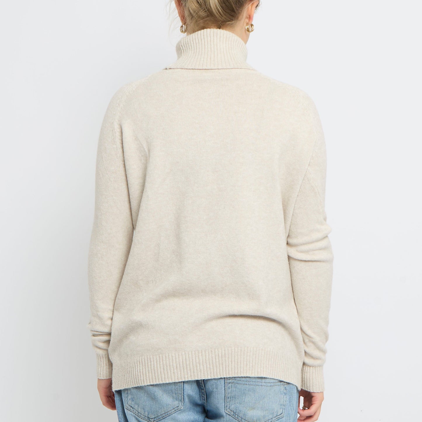 Turtleneck Fine Knit Sweater - UK 10