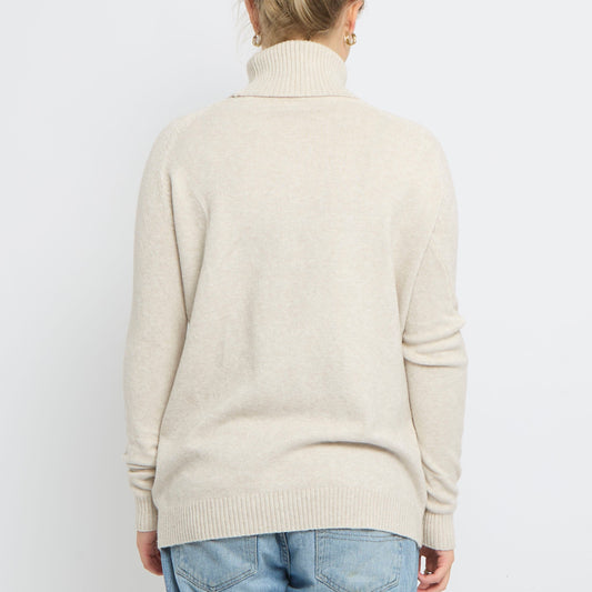 Turtleneck Fine Knit Sweater - UK 10