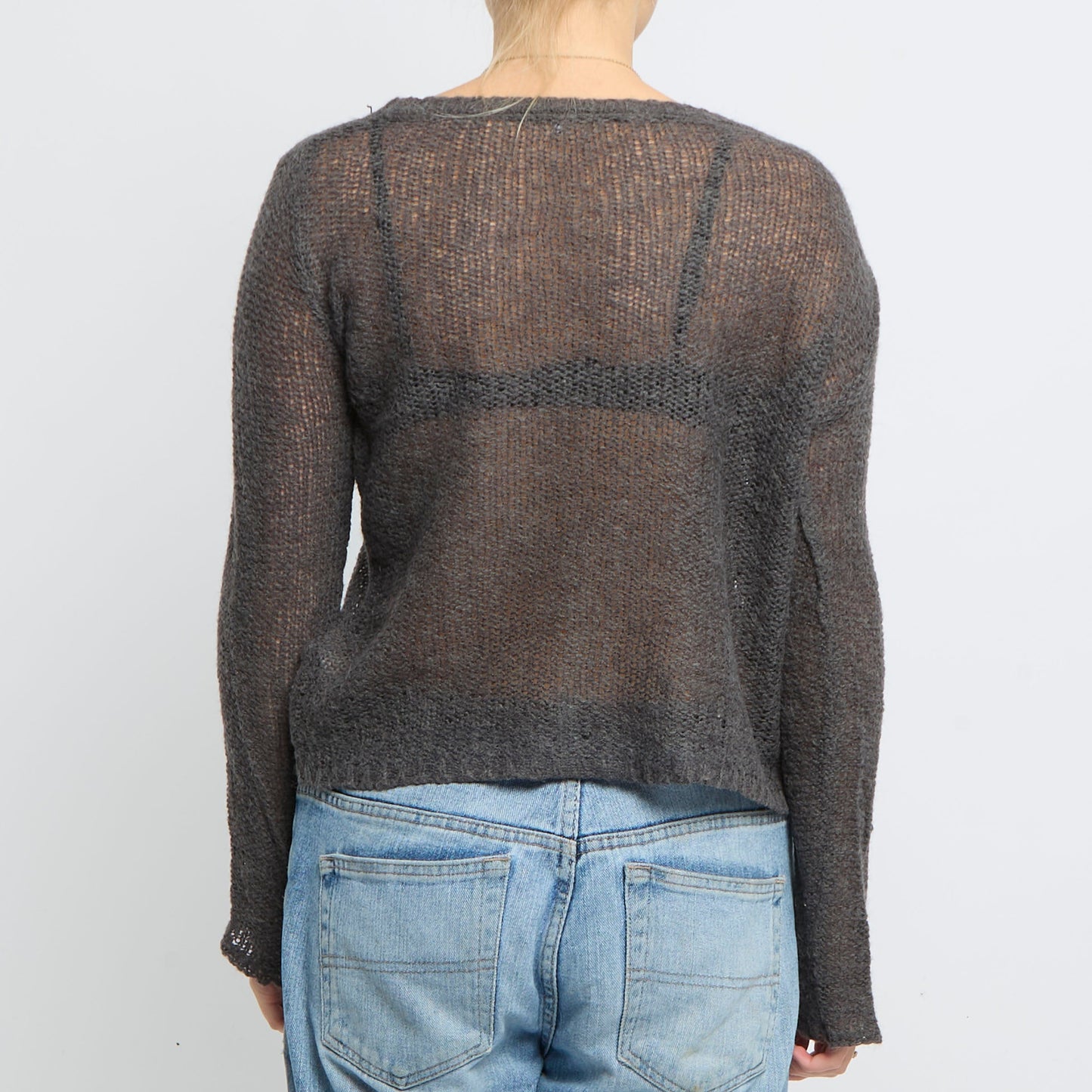 Heavy Knit Round Neck Sweater - UK 10