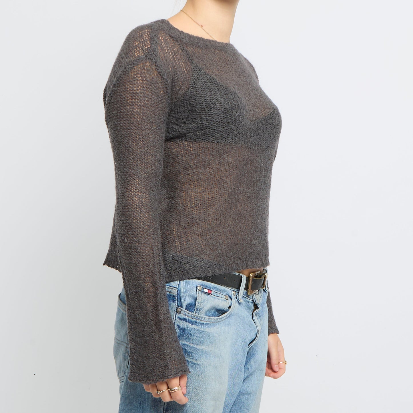 Heavy Knit Round Neck Sweater - UK 10