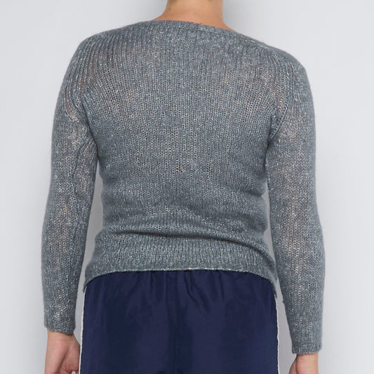 Fred Perry V-Neck Knitted Sweater - UK 10