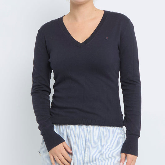 Tommy Hilfiger V-Neck Sweater - UK 10