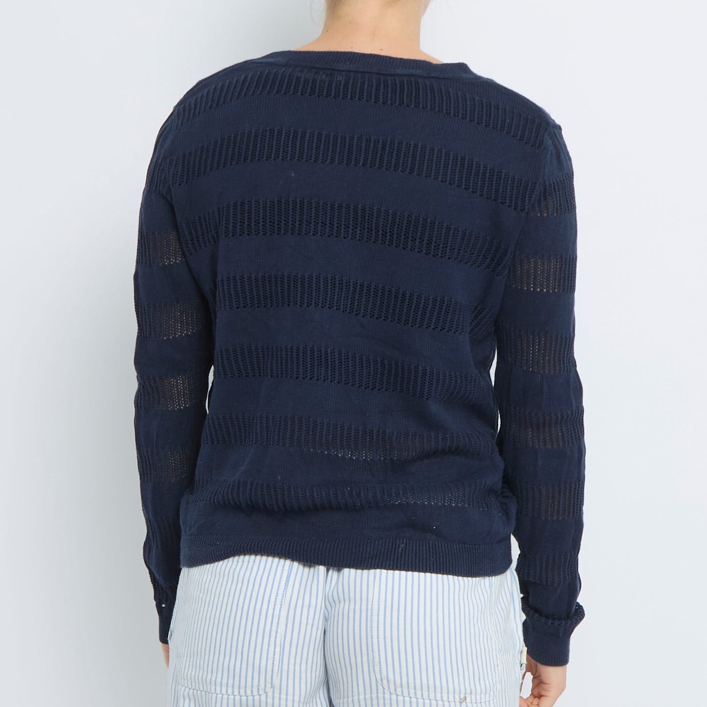 Tommy Hilfiger Striped Crewneck Sweater - UK 10