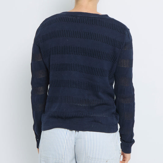 Tommy Hilfiger Striped Crewneck Sweater - UK 10