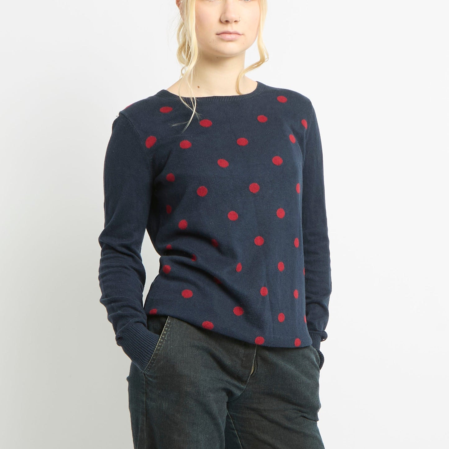 Tommy Hilfiger Polka Dot Jumper - UK 10