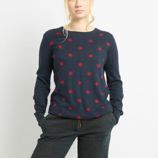 Tommy Hilfiger Polka Dot Jumper - UK 10