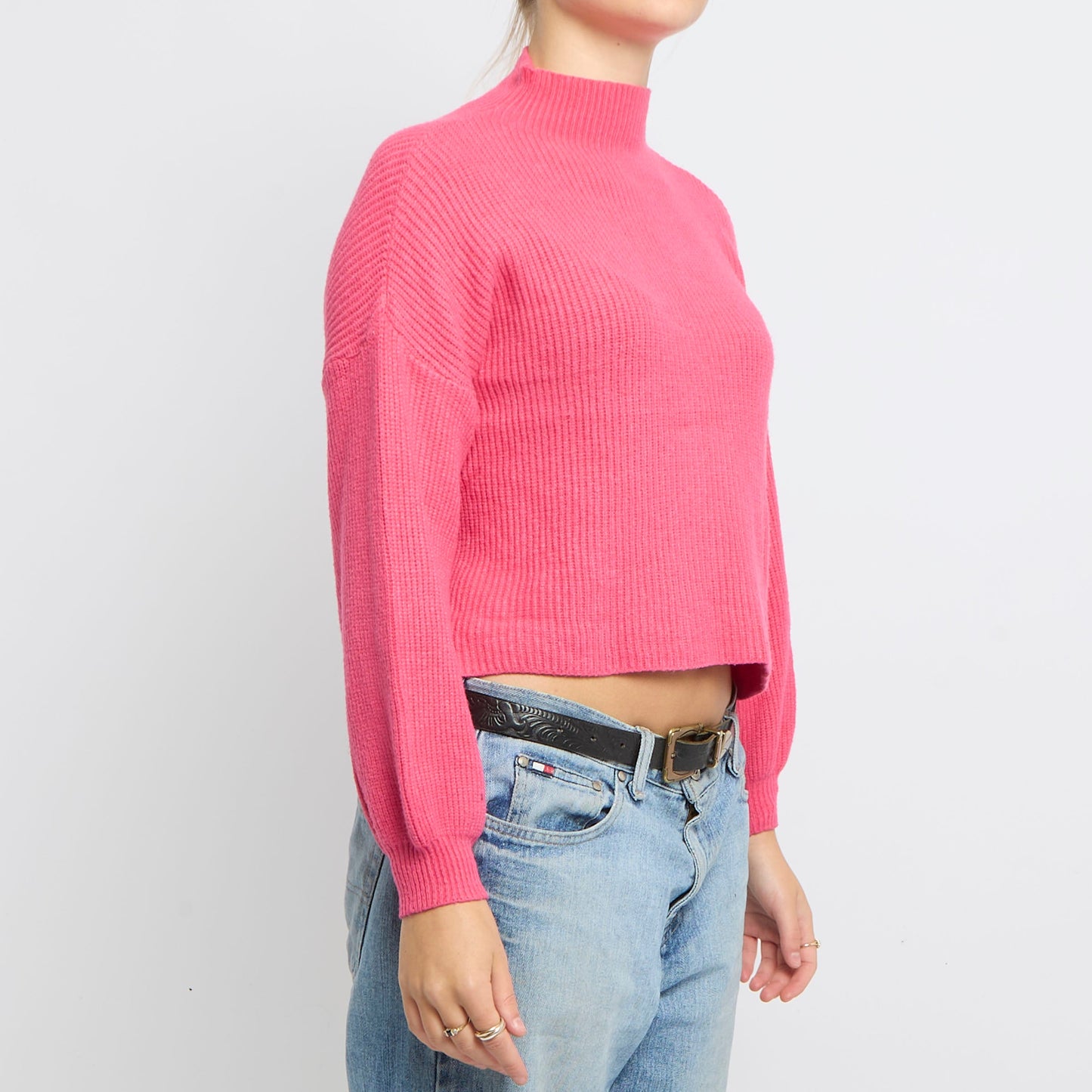 Heavy Knit Turtleneck Sweater - UK 10